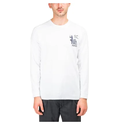 Edwin Shinobii Longsleeve (Weiß)
