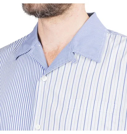 Norse Projects Carsten SS Poplin Shirt (Blau / Weiß)