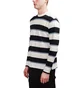 Norse Projects Johannes Textured Stripe Longsleeve (Dunkelblau)