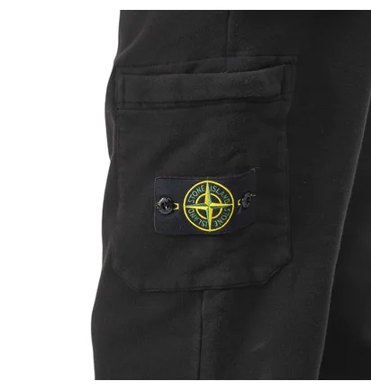 Stone Island Garment Dyed Cargo Sweatpant (Schwarz)