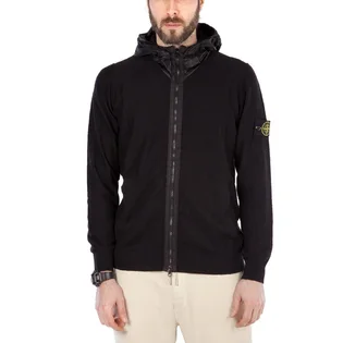 Stone Island Knitwear Hooded Jacket (Schwarz)