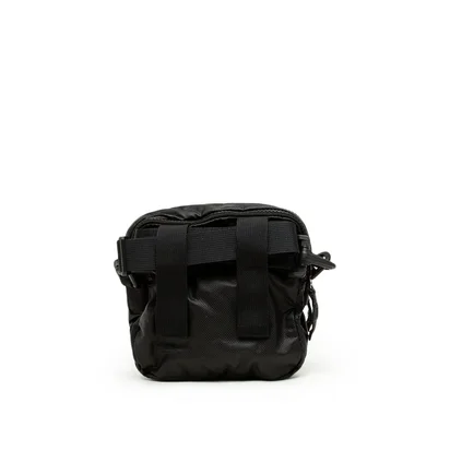 Stone Island Mussola Gommata Canvas Print Bumbag (Schwarz)