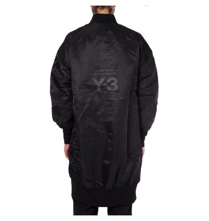 Y-3 Long Bomber Jacke (Schwarz)