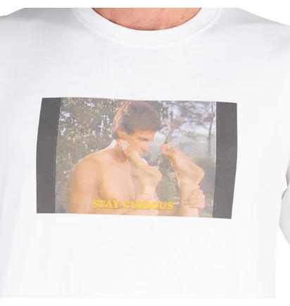Carne Bollente Stay Curious T-Shirt (Weiß)