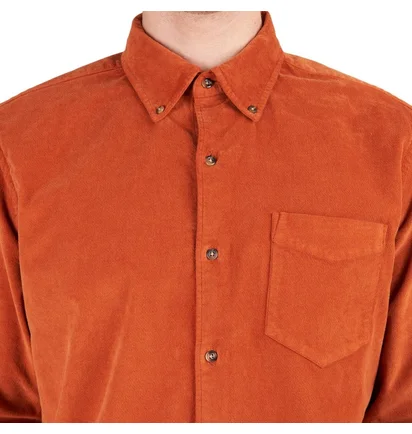 Edmmond Studios Microcord Shirt (Orange)