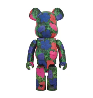 Medicom 1000% Andy Warhol Flowers Be@rbrick Toy