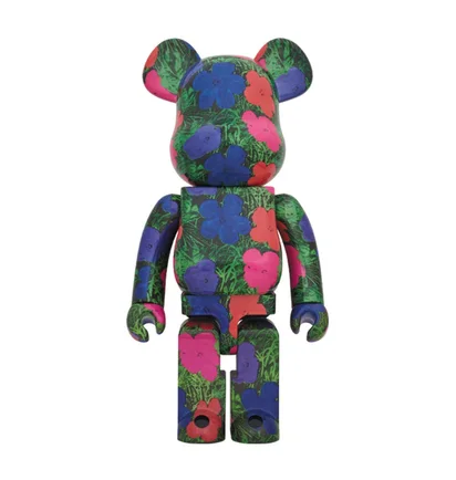 Medicom 1000% Andy Warhol Flowers Be@rbrick Toy