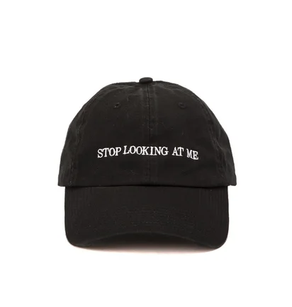 NASASEASONS Cap 'Stop Looking At Me' (Schwarz / Weiß)