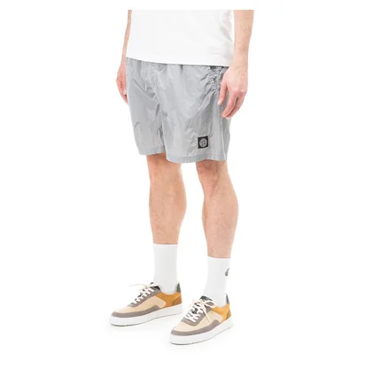 Stone Island Nylon Metal Swim Shorts (Grau)