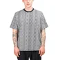 Stüssy Check Crew Tee (Schwarz / Weiß)