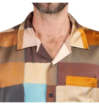 Stüssy Painted Check Silk Shirt (Bunt)