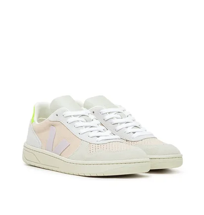 Veja WMNS V-10 Suede Multico (Beige / Lila)