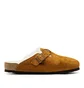 Birkenstock Boston Shearling Suede Leather (Braun)