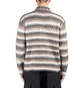 Obey Reggie Zip Up Cardigan Sweater (Braun / Beige)