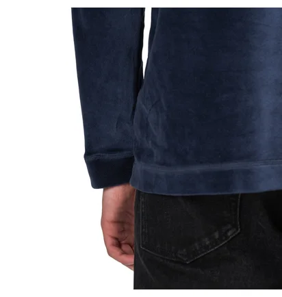 Edwin Key Polo LS Plush (Blau)