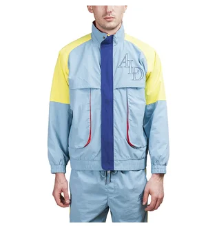 Aimé Leon Dore Color Blocked Nylon Windbreaker (Blau)