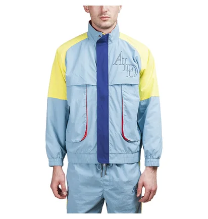 Aimé Leon Dore Color Blocked Nylon Windbreaker (Blau)