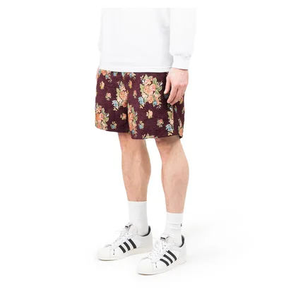 Pleasures Dejavu Floral Shorts (Bordeaux)