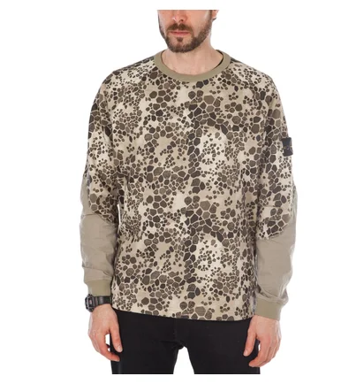 Stone Island Alligator Camo Sweat Shirt (Beige)