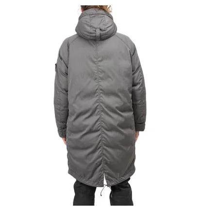 Stone Island Strech Wool Nylon-TC Down Jacket 'Ghost Piece' (Grau)