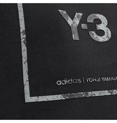 adidas Y-3 Reflective Square Logo Crewneck (Schwarz)