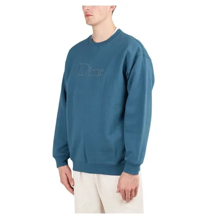 Dime Classic Outline Crewneck (Teal)