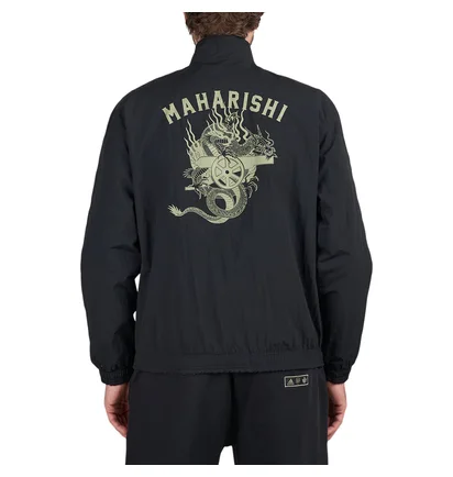 adidas x AFC x Maharishi Anthem Jacket (Schwarz / Hellgrün)