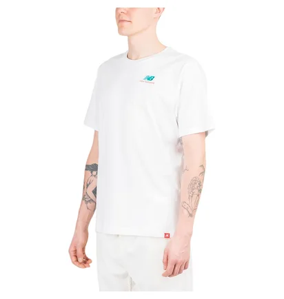 New Balance Essentials Embroidered T-Shirt (Weiß)