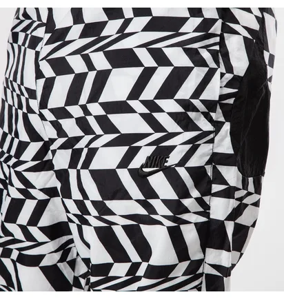 Nike NSW Printed Swosh Woven Pant (Weiß / Schwarz)