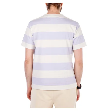 Norse Projects Johannes Wide Stripe (Lila / Hellbeige)