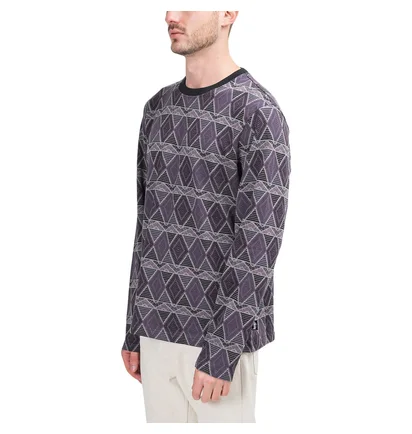 Stüssy Cuzco Longsleeve (Lila / Schwarz)