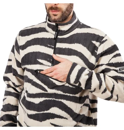 Stüssy Polar Fleece Mock Neck (Zebra)