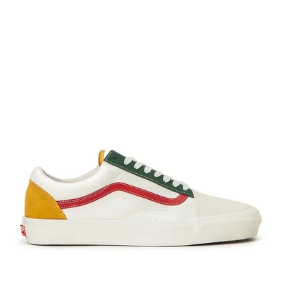 Vans OG Old Skool LX (Weiss / Rot / Grün)