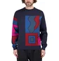 Parra Blocked Landscape Knitted Pullover (Navy / Multi)