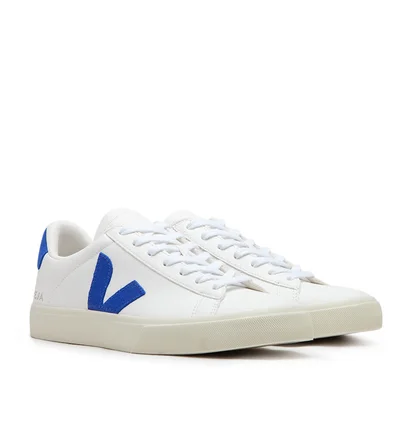 Veja Campo Chromefree Leather (Weiß / Blau)