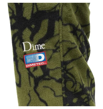 Dime Tree Print Fleece Pants (Olive / Schwarz)