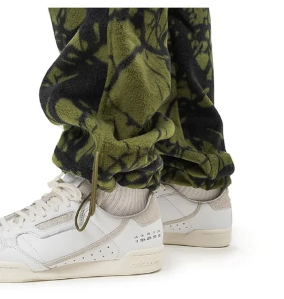 Dime Tree Print Fleece Pants (Olive / Schwarz)