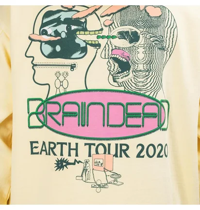 Brain Dead Earth Tour 2020 Hoodie (Gelb)