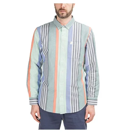 Aimé Leon Dore Thin Stripe Oxford Shirt (Multi)