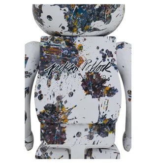 Medicom 1000% Jackson Pollock Studio Splash Be@rbrick Toy