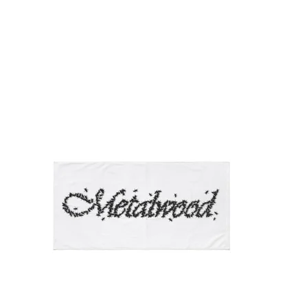 Metalwood Flies Caddie Towel (Weiss / Schwarz)