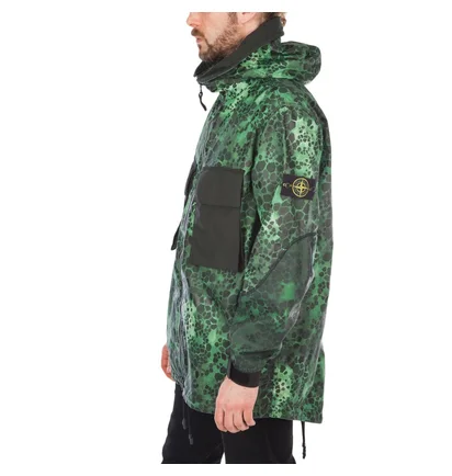 Stone Island Alligator Camo Light Cotton - Nylon Rep (Grün)