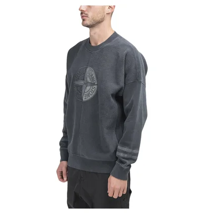 Stone Island DYE Treatment Sweat Shirt (Schwarz)