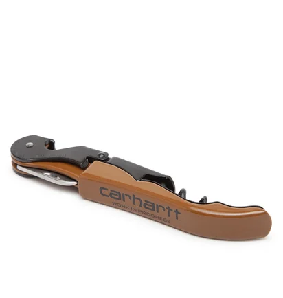Carhartt WIP Script Pulltap's Corkscrew (Braun / Schwarz)