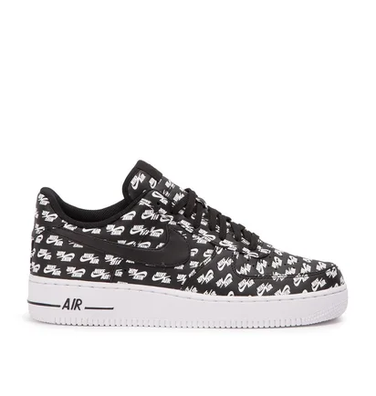 Nike Air Force 1 '07 Low QS 'Logos Pack' (Schwarz)