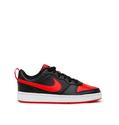 Nike Court Borough Low 2 (GS) (Schwarz / Rot)