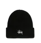 Stüssy Stock HO18 Cuff Beanie (Schwarz)