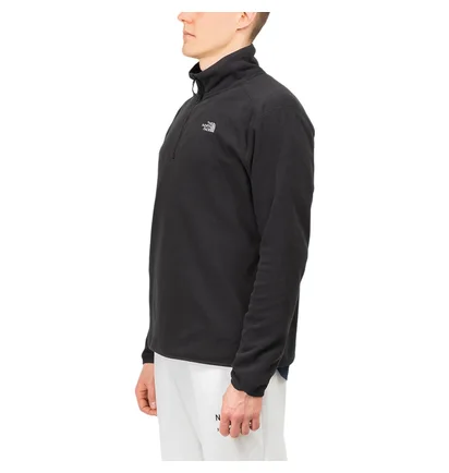 The North Face 100 Glacier 1/4 Zip Fleece Pullover (Schwarz)
