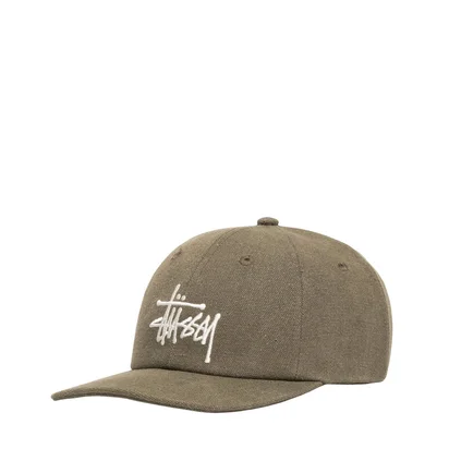 Stüssy Canvas Big Basic Low Pro Cap (Oliv)