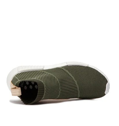 adidas NMD CS1 City Sock Primeknit (Khaki / Leder)